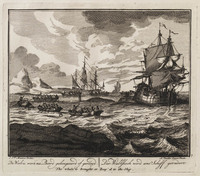 KG 08771
<br/>
De Walvis wort na Boord geboegseerd of geroeyd ...
<br/>
<em>Laan, Adolf van der</em>